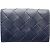 Bottega Veneta Cartera Tiny Intrecciato Amarillo Azul marino - vista 2