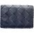 Bottega Veneta Cartera Tiny Intrecciato Amarillo Azul marino - vista 3