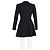 Rotate Doppelt geknöpftes Blazer-Kleid Birger Christensen N.23 aus schwarzer Schurwolle - Ansicht 6