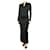 Autre Marque Black ruched maxi dress - size UK 8 Viscose  ref.1876711