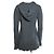RTA, distressed Strick-Hoodie in Grau - Ansicht 3
