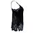 Autre Marque Goldhawk, black velvet and lace top - view 4