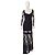 Escada Couture Black Silk Lace Beaded Maxi Evening Gown Dress 36