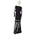 Escada Couture Black Silk Lace Beaded Maxi Evening Gown Dress 36 - view 2