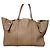 Borsa da viaggio Prada in pelle beige