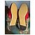 Mocassini Princetown Gucci Rossi in Pelle e Lana Rosso - vista 10