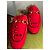 Mocassini Princetown Gucci Rossi in Pelle e Lana Rosso - vista 12