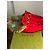 Mocassini Princetown Gucci Rossi in Pelle e Lana Rosso - vista 7