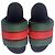Sandali Gucci Demetra in nylon imbottito rosso e verde
