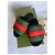 Sandali Gucci Demetra in nylon imbottito rosso e verde - vista 10