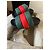 Sandali Gucci Demetra in nylon imbottito rosso e verde - vista 8