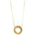 Tiffany & Co Collana pendente Tiffany T a due cerchi in oro rosa D'oro