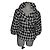Zara wool blend coat black and white size M