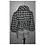 Zara wool blend coat black and white size M - view 4