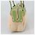CHANEL Borsa a mano in cotone beige CC Auth 102761 - vista 4