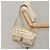 PRADA Borsa a Spalla Nylon Beige Argento Auth 103773 - vista 26
