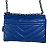 Michael Kors Cece Borsa a spalla in pelle trapuntata blu - vista 6