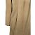 Abrigo Duster de Cuero Suede sin Cuello DROMe Beige Castaño - vista 7