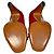 Alaïa Peep Toe Bow Pumps Cutout Suede Heels Bordeaux Red - view 6
