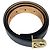 Dolce & Gabbana D&G Logo Schnalle Gürtel Blau Leder Gold hardware - Ansicht 2
