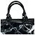 Borsa da bowling Longchamp Boston in pelle verniciata nera Nero - vista 5