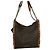 Michael Kors Newbury Medium Chain Stud Borsa a spalla Marrone Gold hardware - vista 7