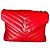 Sac à main Saint Laurent Loulou en cuir rouge taille medium