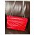 Sac à main Saint Laurent Loulou en cuir rouge taille medium - vue 3