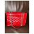 Sac à main Saint Laurent Loulou en cuir rouge taille medium - vue 4