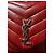 Sac à main Saint Laurent Loulou en cuir rouge taille medium - vue 6