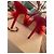 Sandali Charlotte Olympia in suede rosso con piume - vista 4