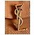 Borsa a mano Yves Saint Laurent Kaia in pelliccia marrone chiaro - vista 2