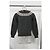 Jil Sander Strickpullover mit Musterdetail in grauer Wolle. - Ansicht 6