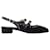 Autre Marque Sling Back Queen - Carel - Denim - Black Cotton  ref.1877970