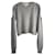 Alexander McQueen Wollpullover mit Cold Shoulder Grau  - Ansicht 1