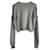 Alexander McQueen Wollpullover mit Cold Shoulder Grau  - Ansicht 2
