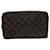 Pasta de Maquiagem Louis Vuitton Marrom Lona  ref.1878183