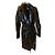 Gabardina de vinilo negra Yves Saint Laurent Talla 36 Negro