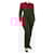 Autre Marque Dark red belted knit jumpsuit - size L Wool  ref.1878565