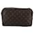 Pochete de Maquiagem Louis Vuitton Marrom Lona  ref.1878886
