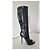 Autre Marque Schwarze kniehohe Stiefel aus Kunstleder mit Absatz - Ansicht 6