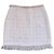Minifalda de tweed blanca con flecos Claudie Pierlot