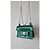 Autre Marque Salar Milano Bebe Crackle mini borsa in pelle verde - vista 2