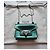 Autre Marque Salar Milano Bebe Crackle mini borsa in pelle verde - vista 4