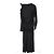 Victoria Beckham Midi-Kleid mit Rüschendetails aus schwarzem Polyester - Ansicht 4