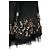 Falda circular de seda bordada Karen Millen Negra Negro - vista 2