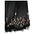 Falda circular de seda bordada Karen Millen Negra Negro - vista 4