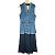 SPORTMAX CODE Denim Midi Kleid Blau