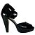 Hochhackige Sandalen aus Lackleder Peep Toe BARBARA BUI Schwarz