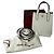 Borsa a tracolla mini in pelle Gancini bianca di Salvatore Ferragamo Bianco